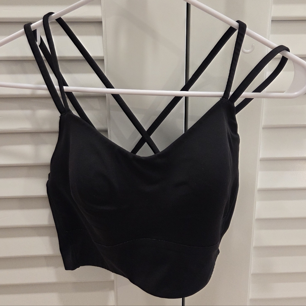Lululemon Athletica Black Like A Cloud Longline Women's Bralette